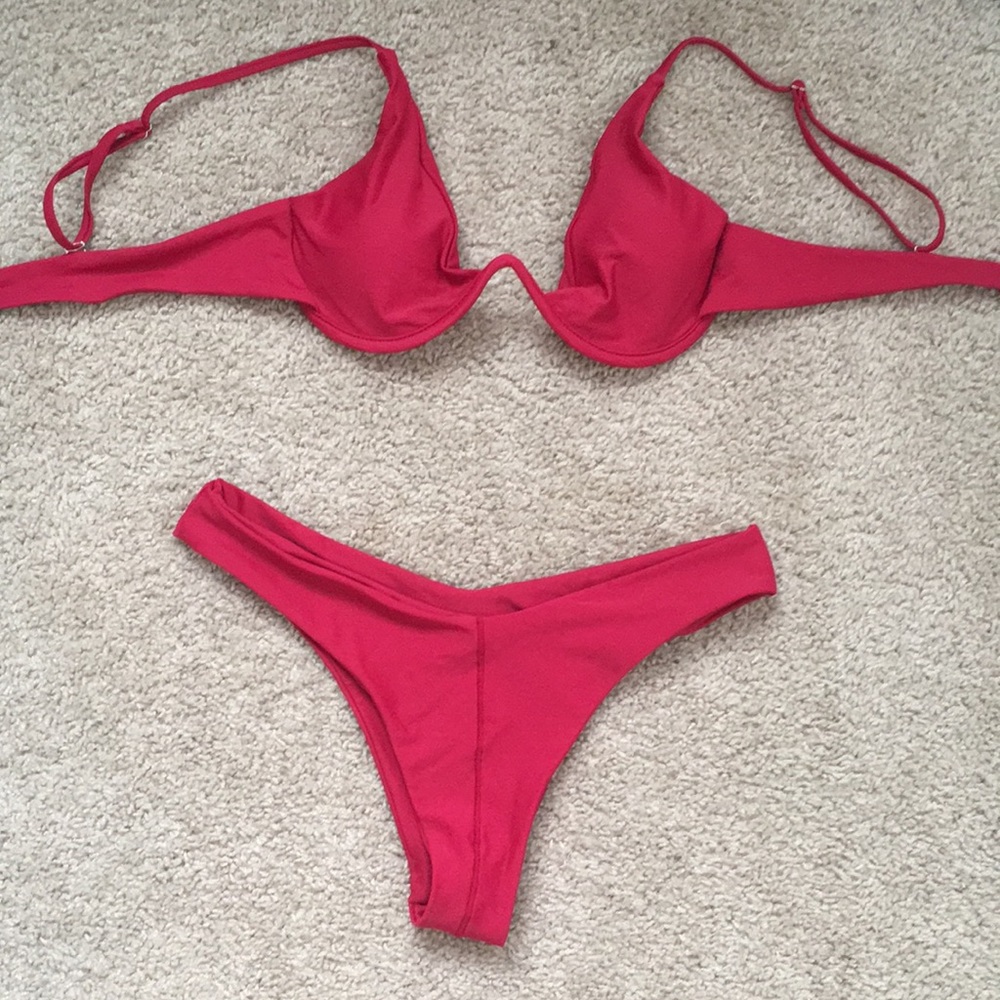 Never worn red Zaful bikini!!